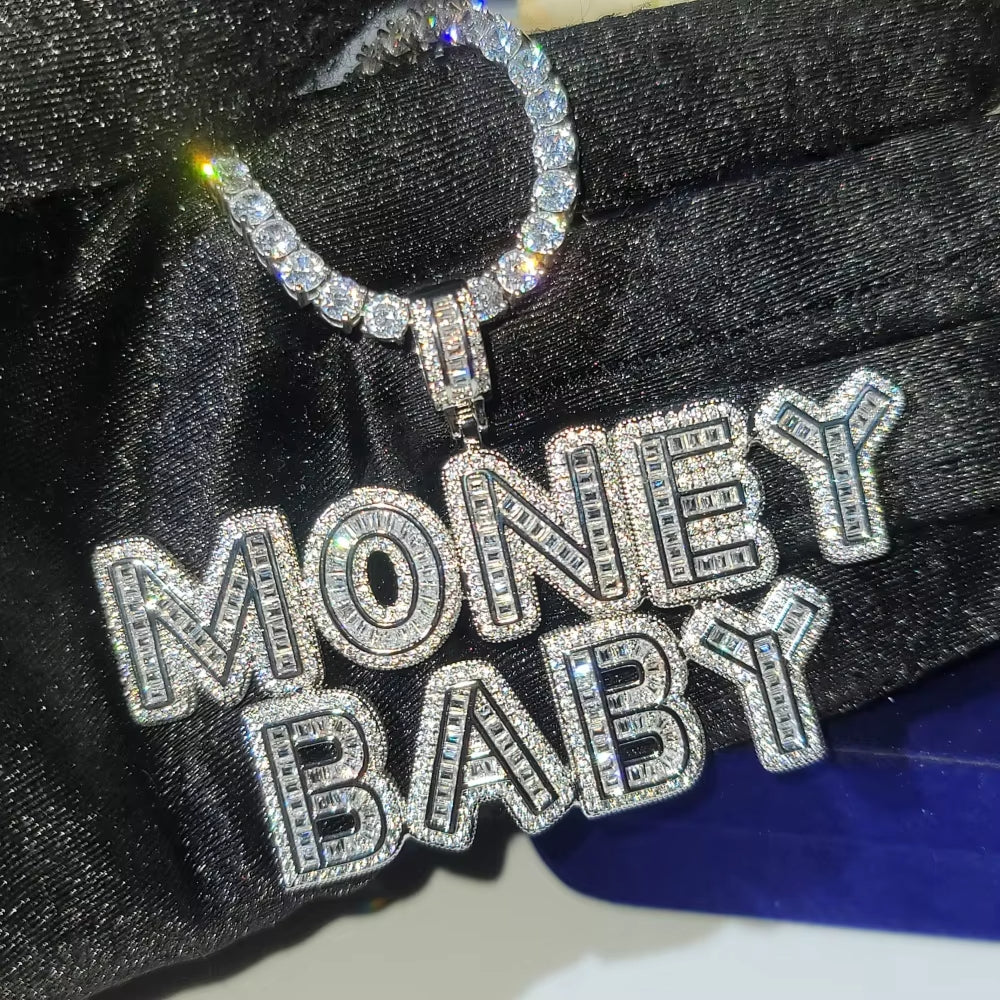 Iced Custom Small Letter Chain