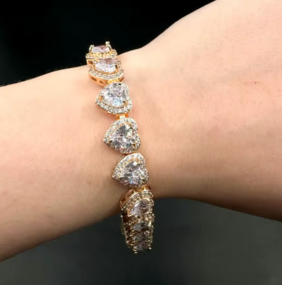 ICED Heart Bracelet