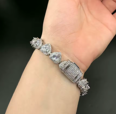 ICED Heart Bracelet