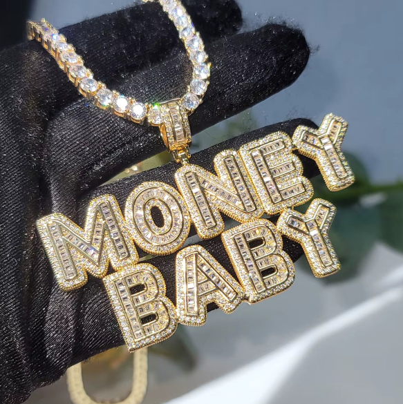 Iced Custom Small Letter Chain