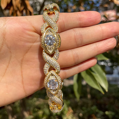 ICED Eye Infinity Bracelet