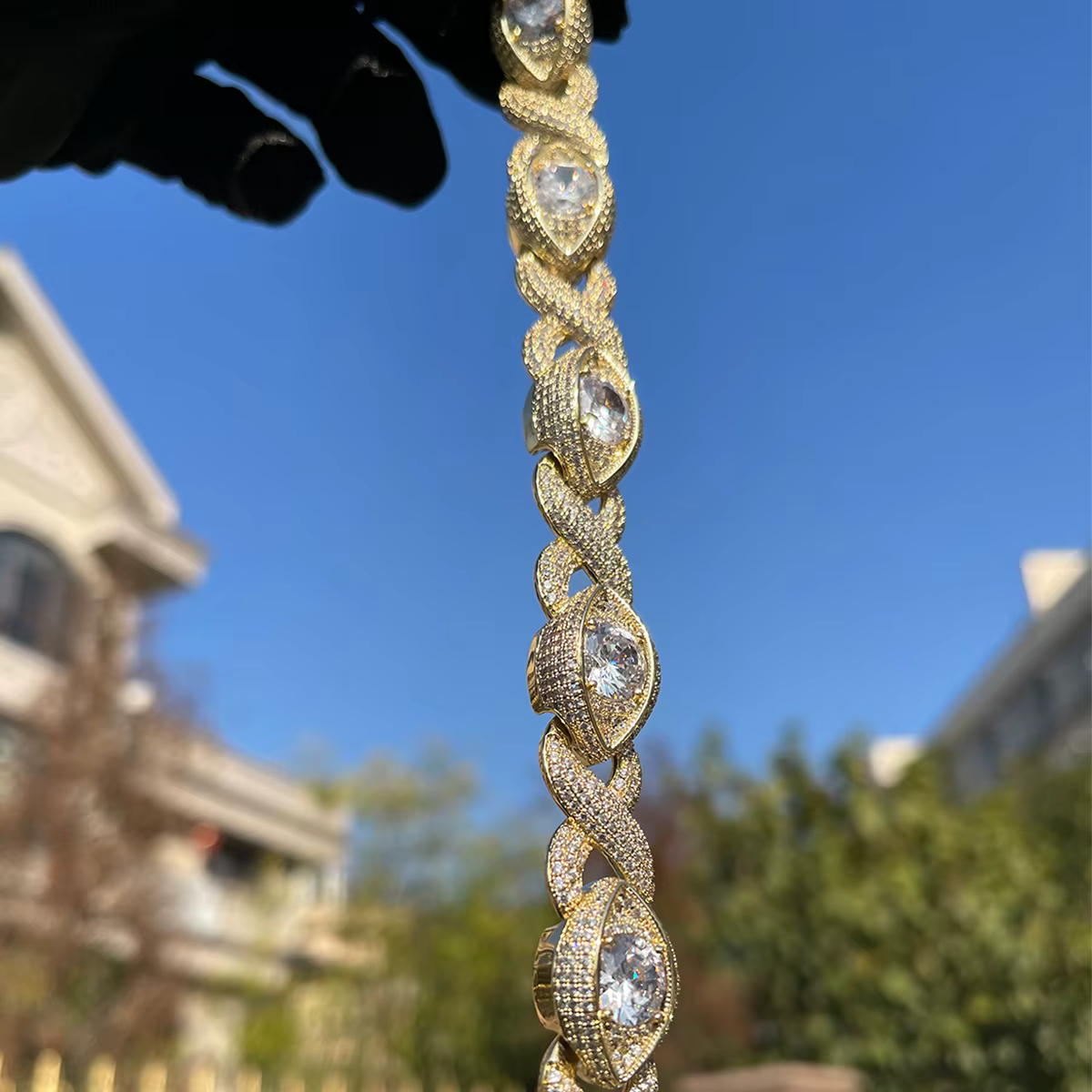 ICED Eye Infinity Bracelet