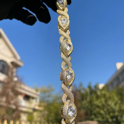 ICED Eye Infinity Bracelet
