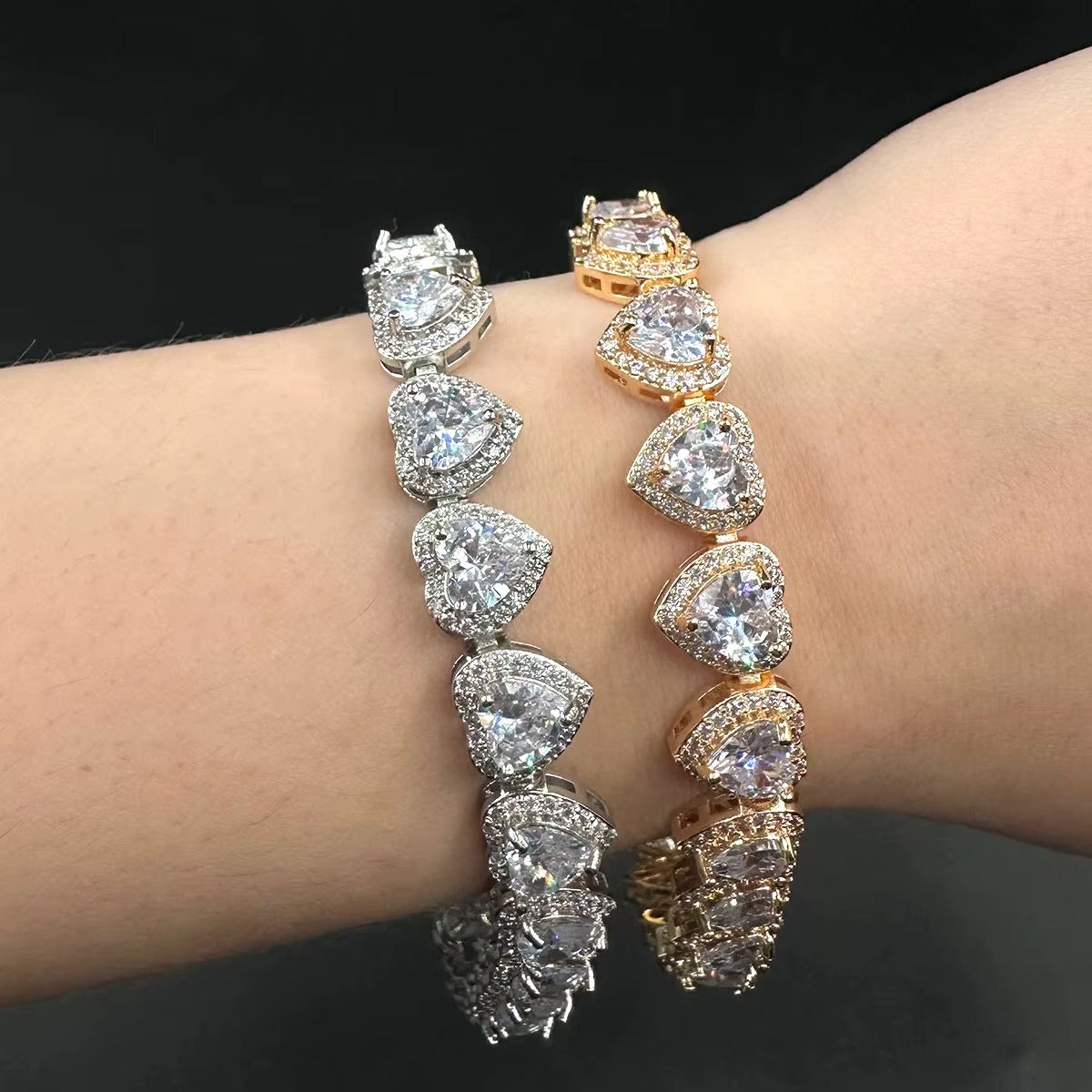 ICED Heart Bracelet