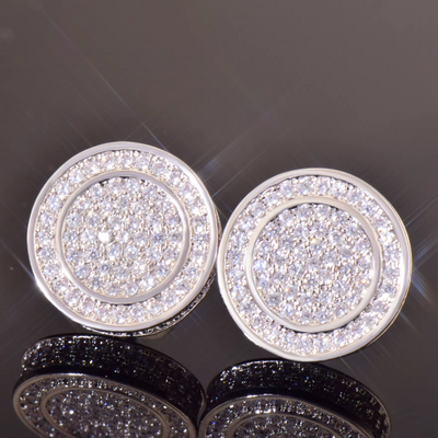 ICED Round Stud Earrings