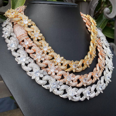 Premium ICED Flower Necklace