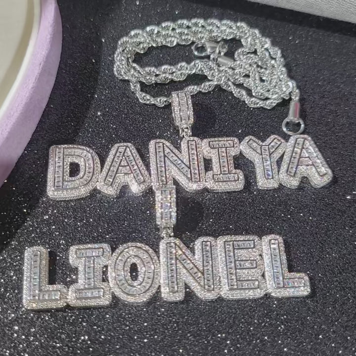 Iced Custom Small Letter Chain